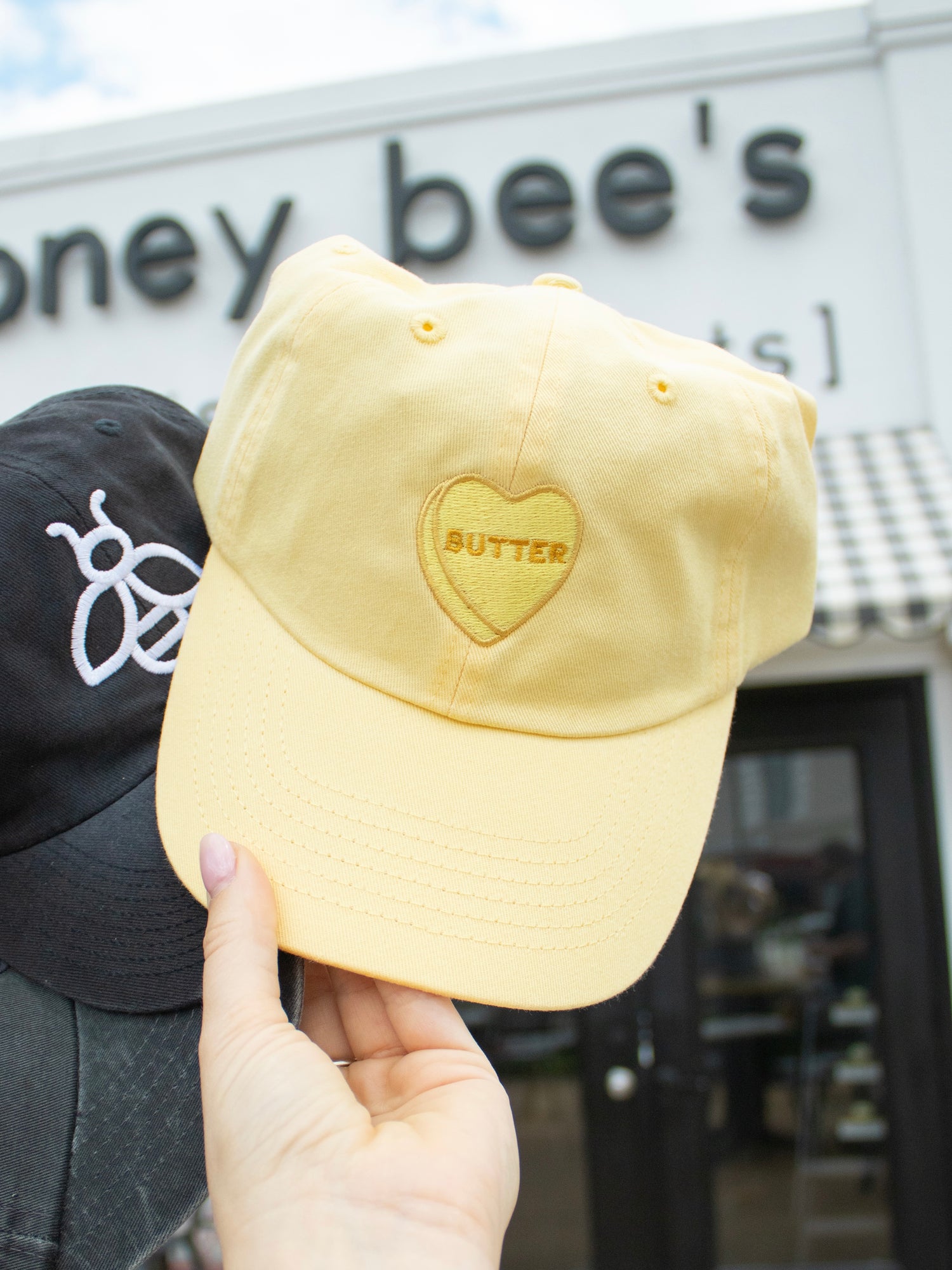 Butter Heart Embroidered Ball Cap